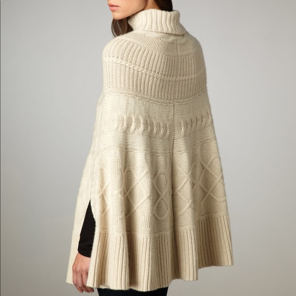 Autumn Cashmere Sweaters - Autumn Cashmere Beige Oversized Cashmere Poncho